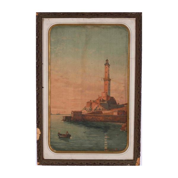 De Rubelli Egidio Veduta della Lanterna di Genova, 1860