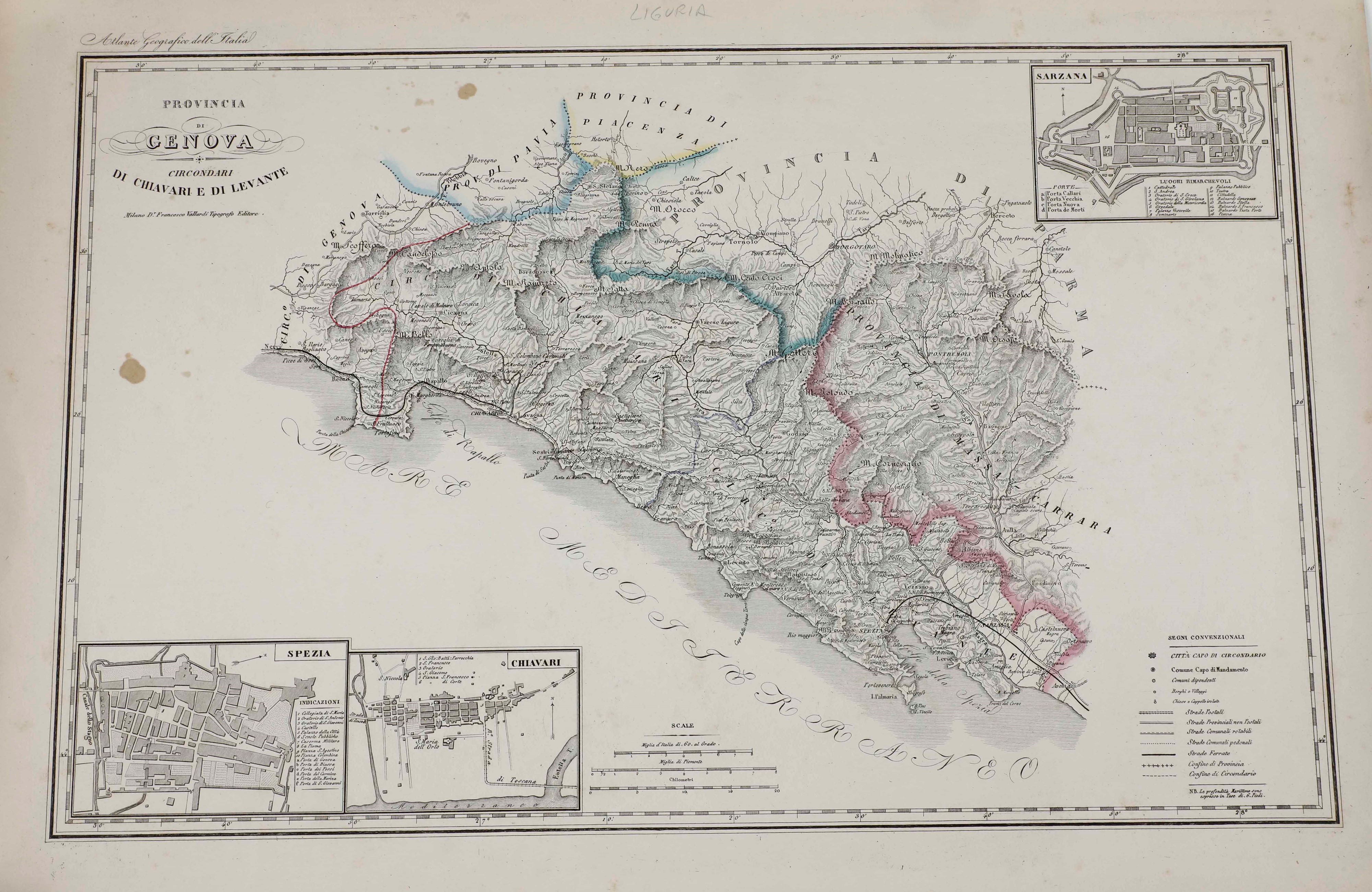 Carte Topografiche di Genova, Secolo XIX