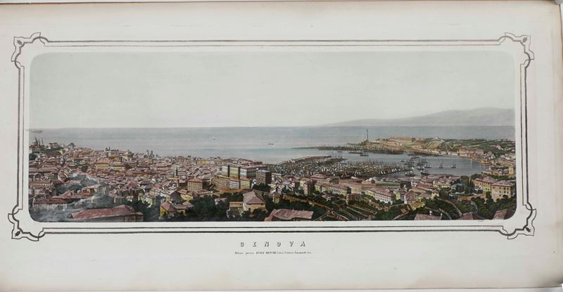 Giudici Veduta di Genova, XX secolo  - Auction Antique and rare books, Prints, Views and Maps - Cambi Casa d'Aste