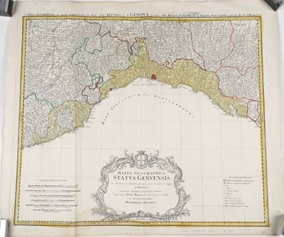 Mappa Geografica dello Stato di Genova, 1680