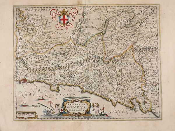 Carta topografica della riviera di levante genovese, 1640