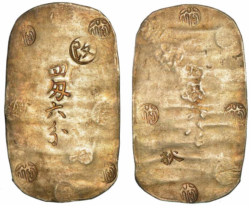 GIAPPONE - AKITA. 4 Momme 6 Fun.  - Auction Numismatics - I - Cambi Casa d'Aste