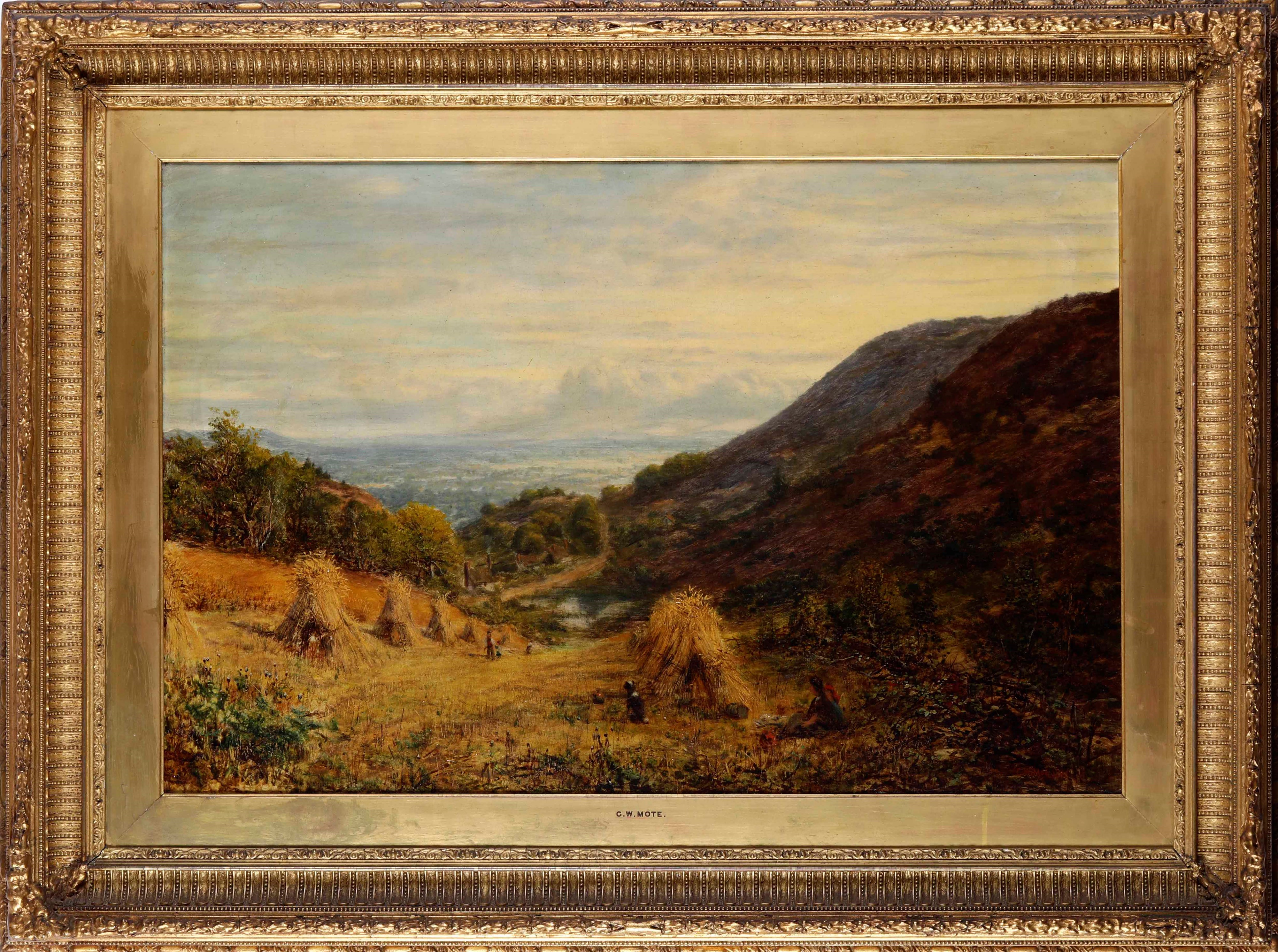 George William Mote (1832-1909) Paesaggio Campestre