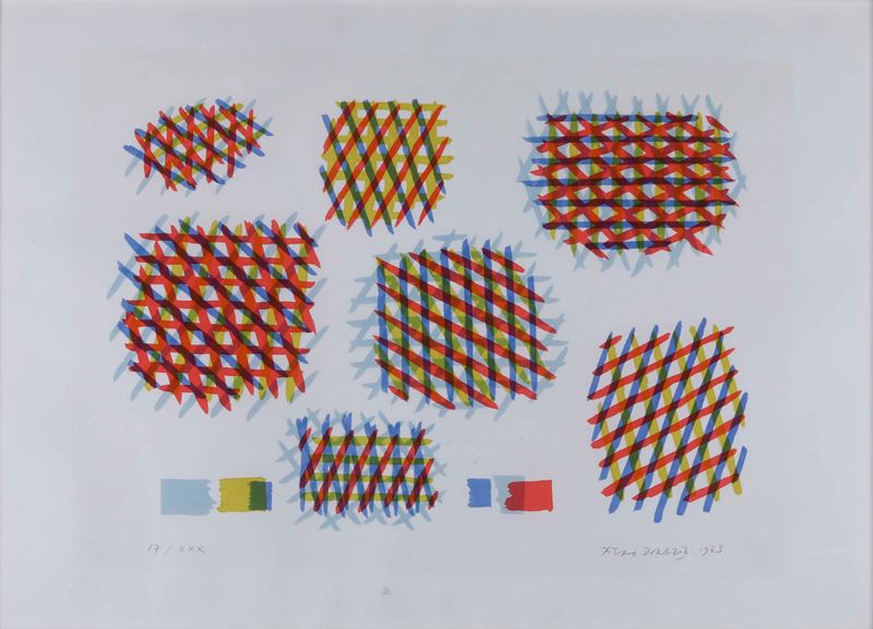 Piero Dorazio : Inventario  (1963)  - litografia - Asta Prints & Multiples  - Cambi Casa d'Aste