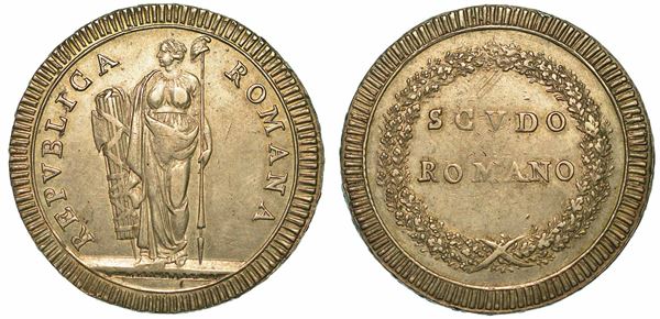 ROMA. PRIMA REPUBBLICA ROMANA, 1798-1799. Scudo romano.