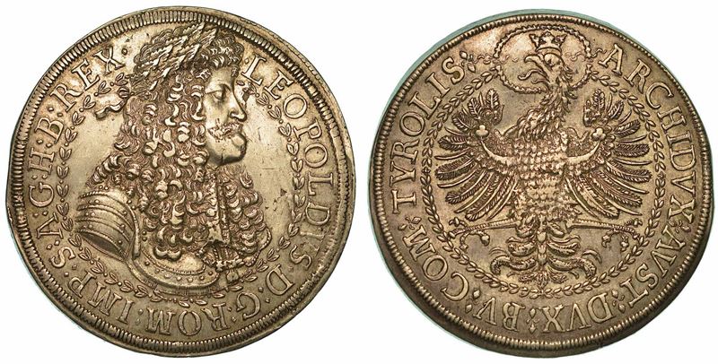 AUSTRIA. LEOPOLD I, 1657-1705. 2 Thaler s.d. Hall.  - Asta Numismatica - I - Cambi Casa d'Aste