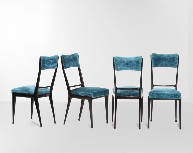 Set di quattro sedie  - Asta Arredi del '900 - Cambi Casa d'Aste