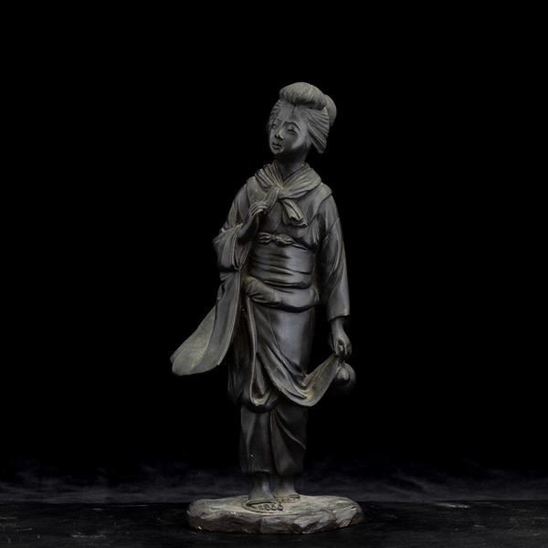 A bronze figure, Japan, Meiji period