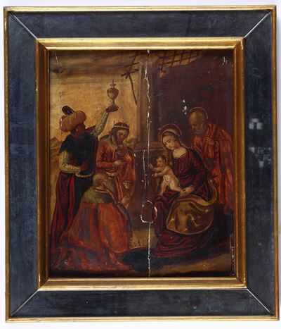Scuola Veneto-cretese del XVII Secolo Adorazione dei Magi