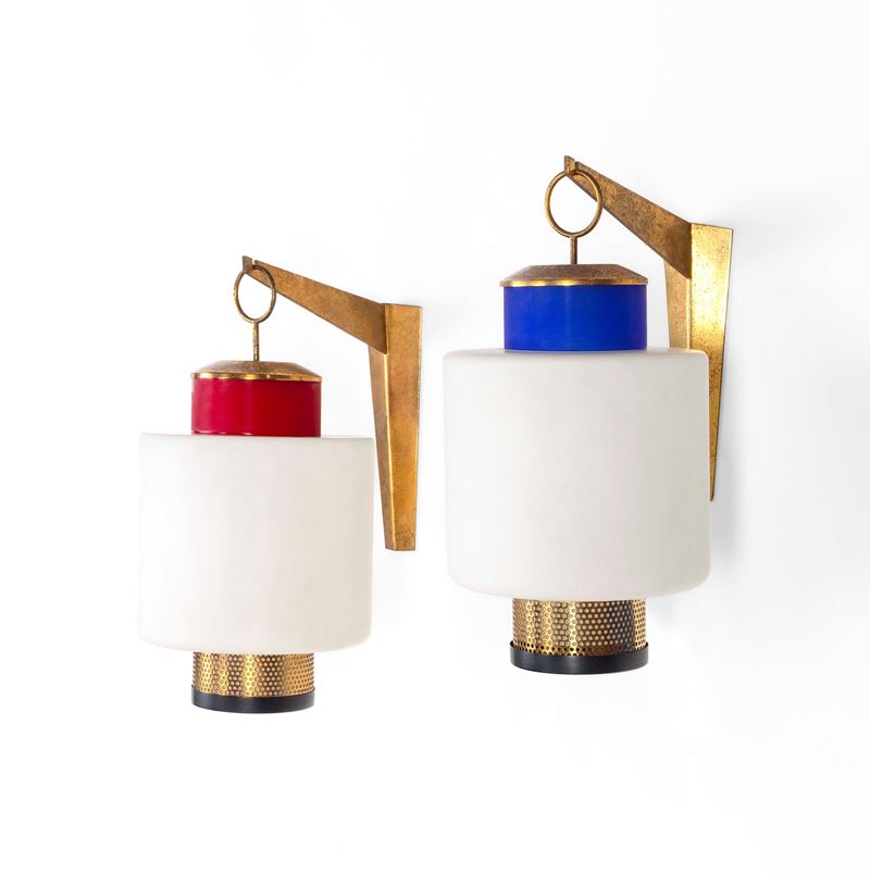 Stilnovo : Due lampade a parete mod. 8052  - Auction Design200 - Cambi Casa d'Aste