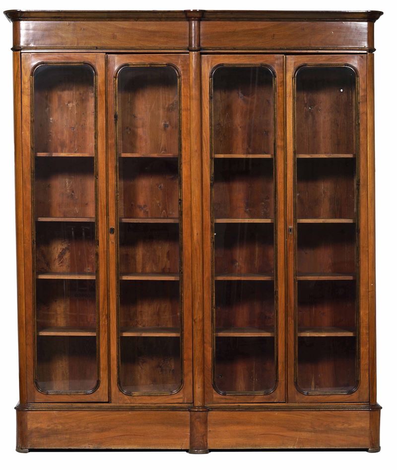 Libreria a quattro ante. XIX-XX secolo  - Auction Antique February - Cambi Casa d'Aste