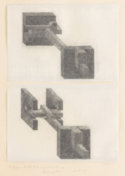 Senza titolo (tecnica mista su carta), 1977