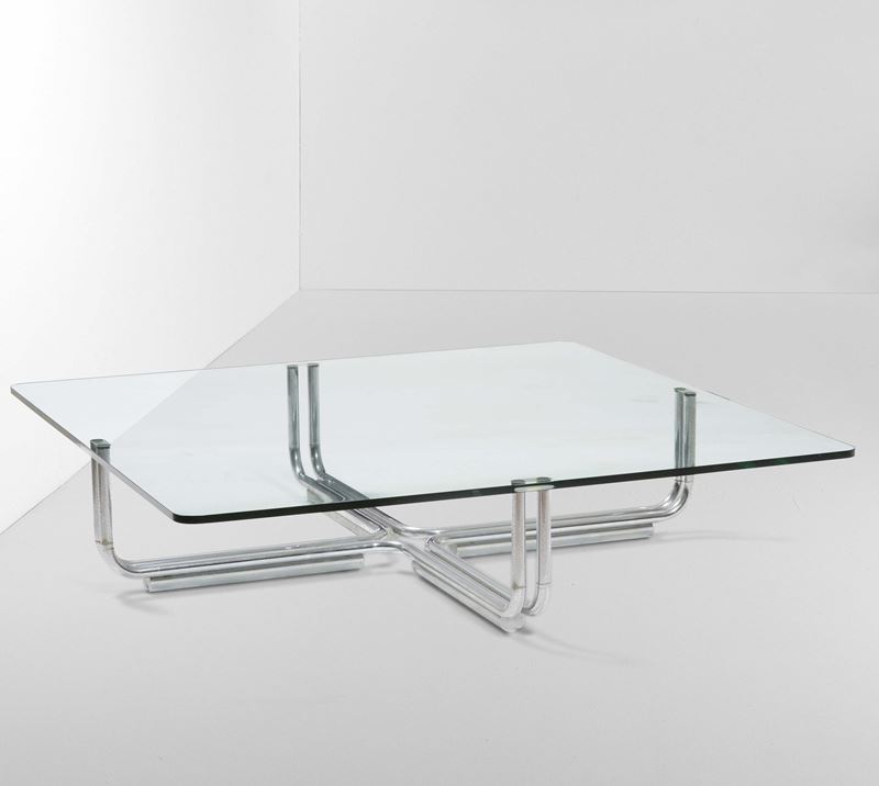 Gianfranco Frattini : Tavolo basso modello n.784  - Auction Design Lab - Cambi Casa d'Aste
