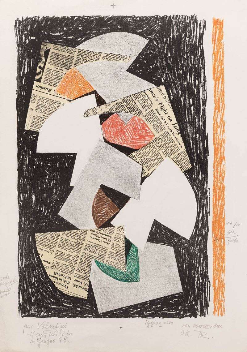 Hans Richter : Senza titolo  - litografia - Auction Prints and Multiples - Cambi  [..]