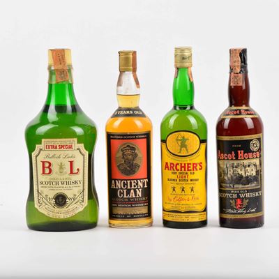 Bulloch Lade, Ancient Clan, Archer's, Ascot House's, Scotch Whisky