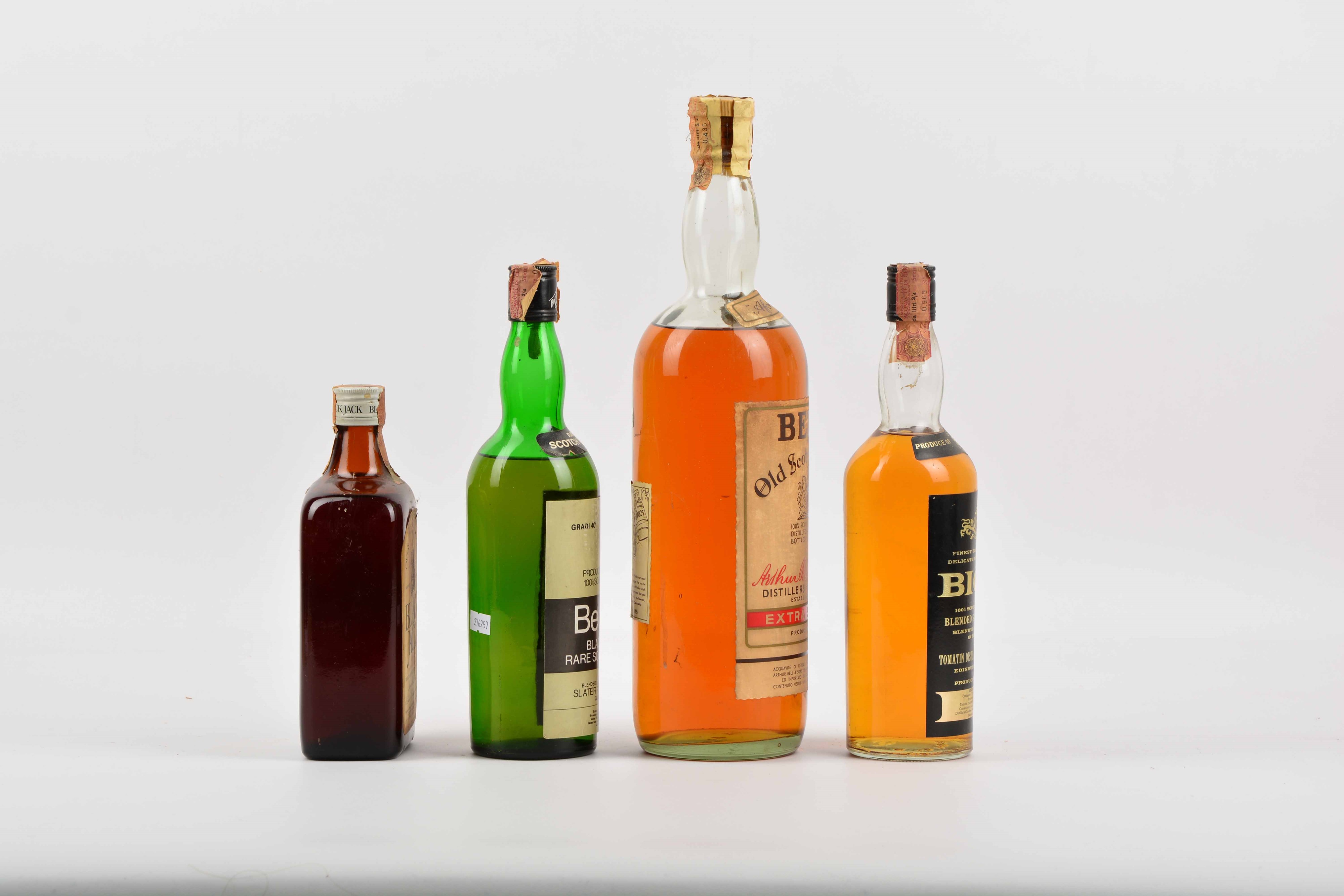 Black Jack, Begbies, Bell's, Big T, Scotch Whisky
