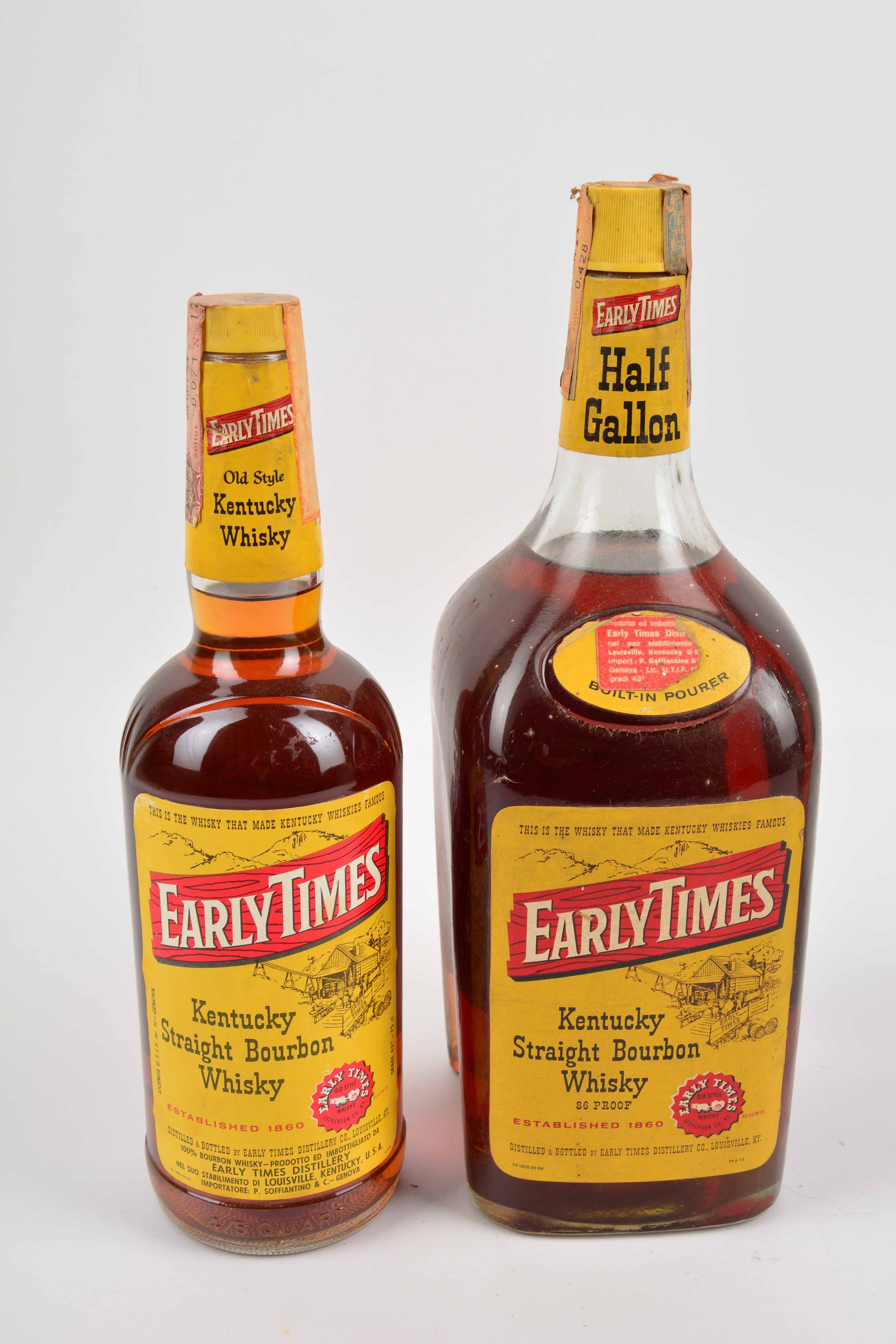 Early Times, Evan Williams, Bourbon Whiskey
