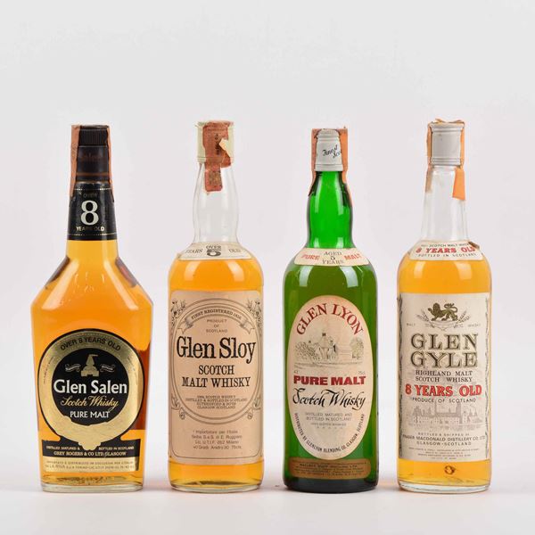 Glen Salen, Glen Sloy, Glen Lyon, Glen Gyle, Scotch Whisky Malt