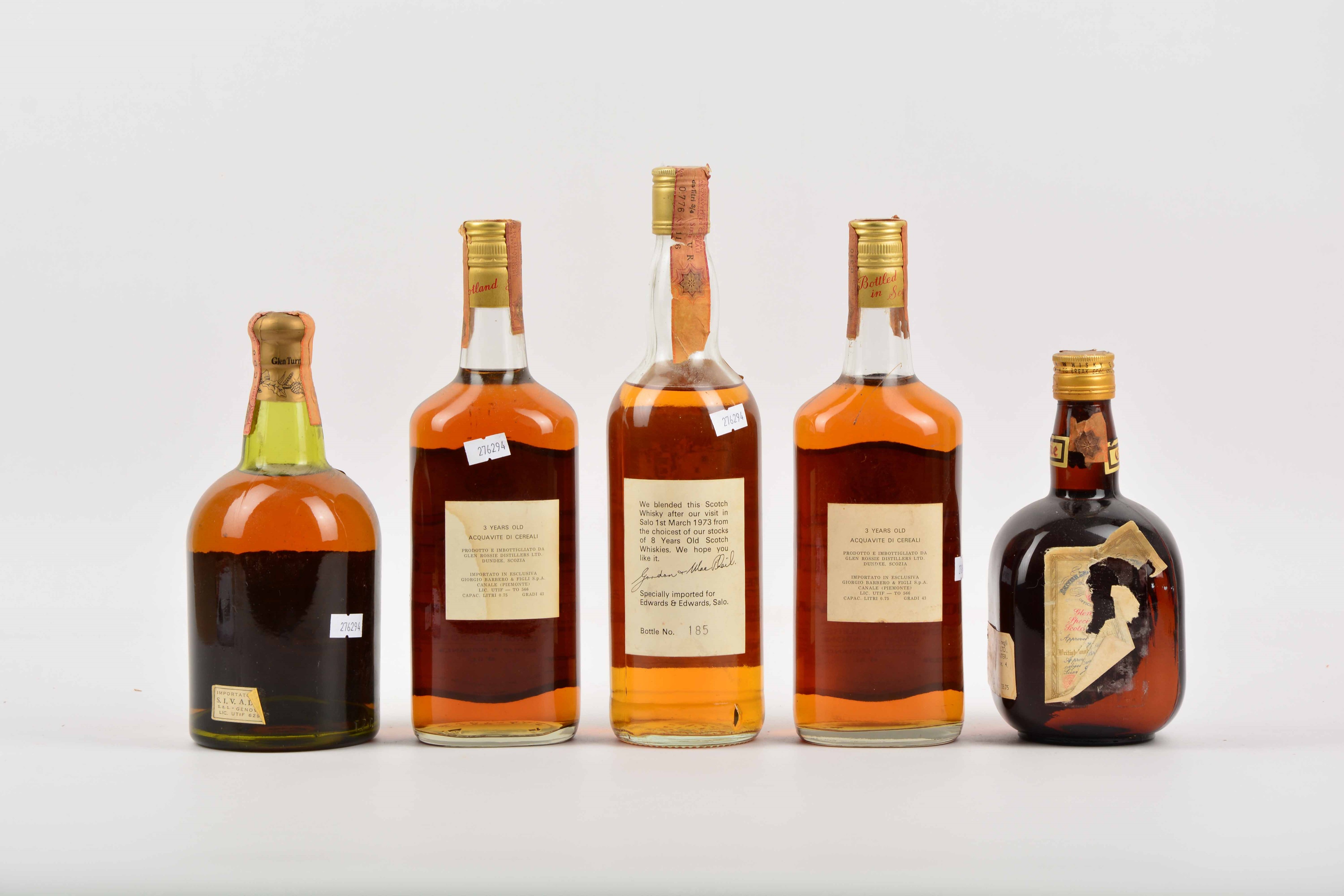 Glen Turner, Glen Rossie, Glen Urquhart, Scotch Whisky Whisky