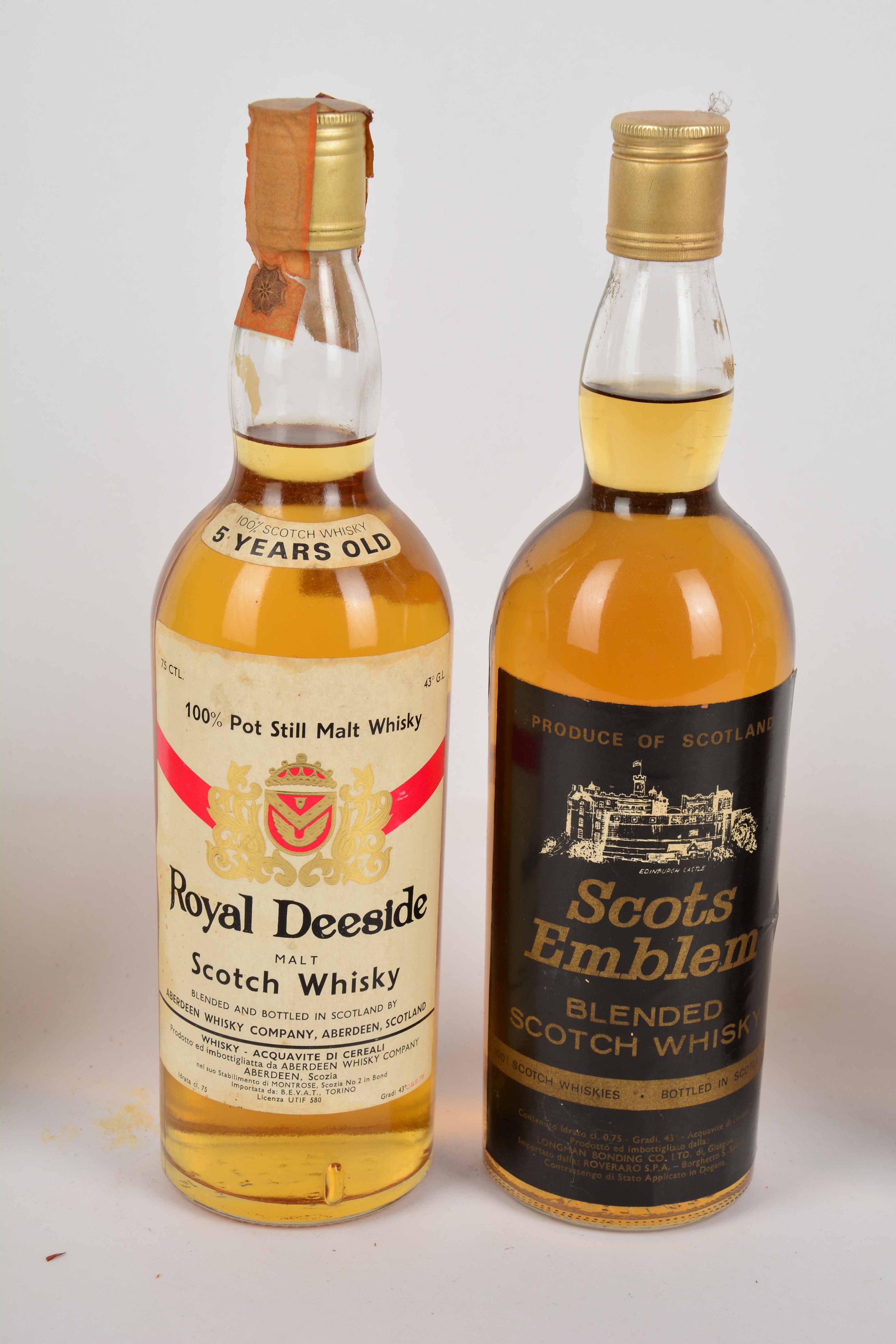Fauchon, Royal Deeside, Scots Emblem, Scoth N.10, Sandy Mac, Scotch Whisky