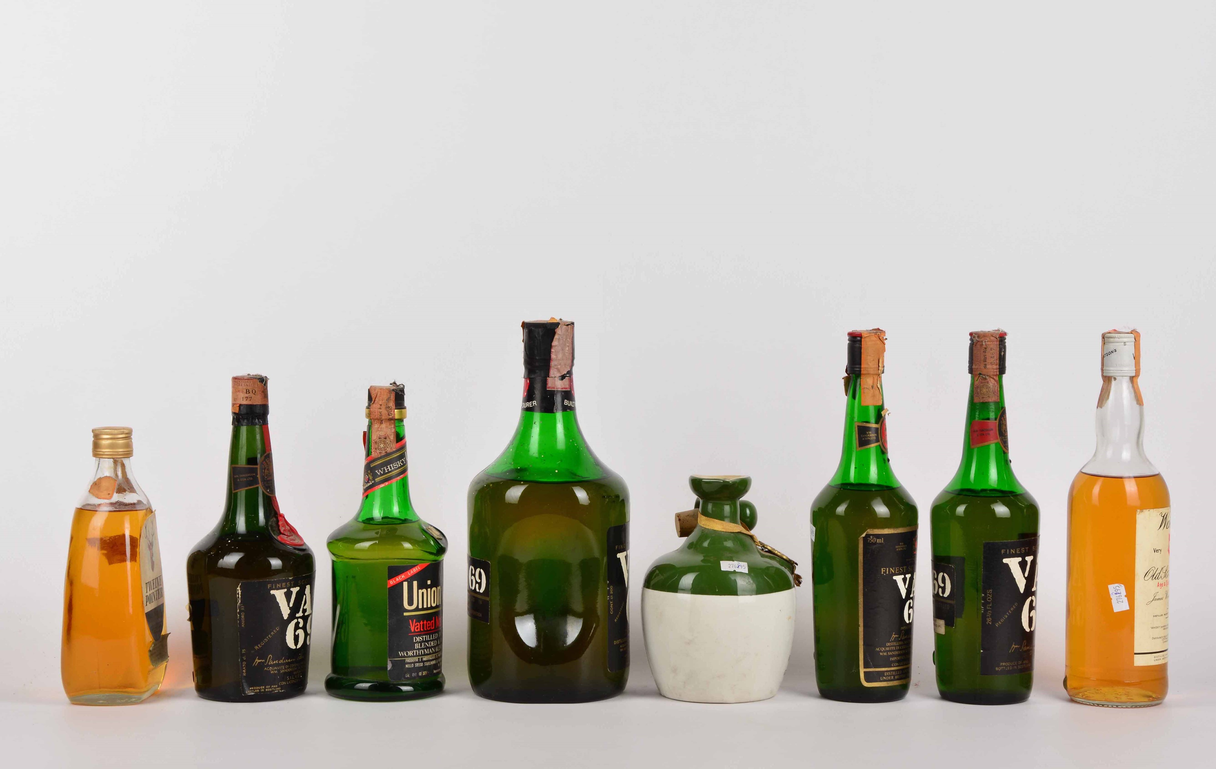 Twelve Pointer, Vat 69, Union Jack, Tuxedo, Watson, Scotch Whisky