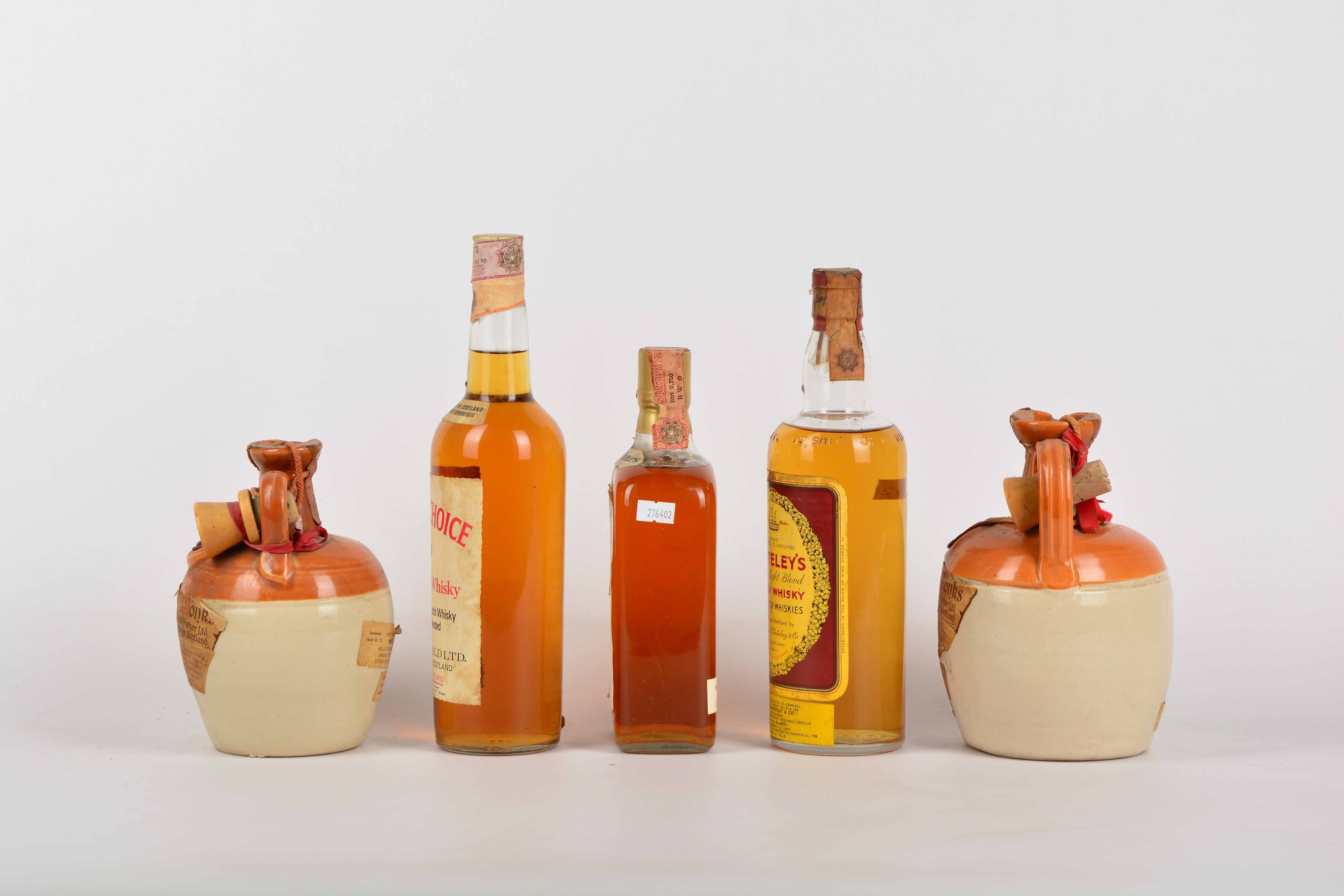 Ye Monks Of Ye, Queen's Choice,wm. Maxwell, Whiteley's, Scotch Whisky