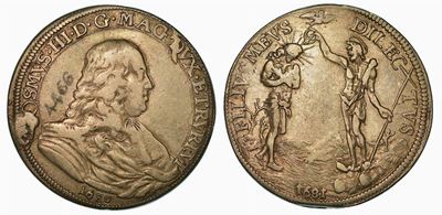 Firenze. Cosimo III De' Medici, 1670-1723. Piastra 1681.
