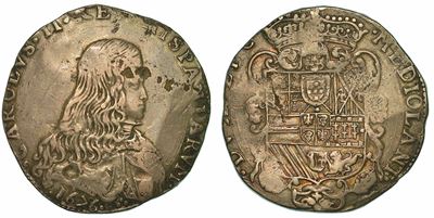 Milano. Carlo II D'asburgo, 1665-1700. Filippo o Carlo 1676.