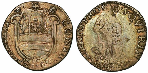 CORREGGIO. ANONIME DEI CONTI, 1569-1580. Giulio da 6 Soldi.
