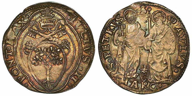 GIULIO II (GIULIANO DELLA ROVERE), 1503-1513. Giulio. Ancona.  - Asta Numismatica - I - Cambi Casa d'Aste