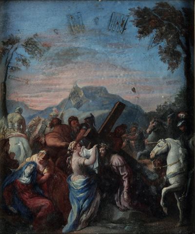 Scuola del XVIII Secolo Veronica Asciuga il Volto di Cristo