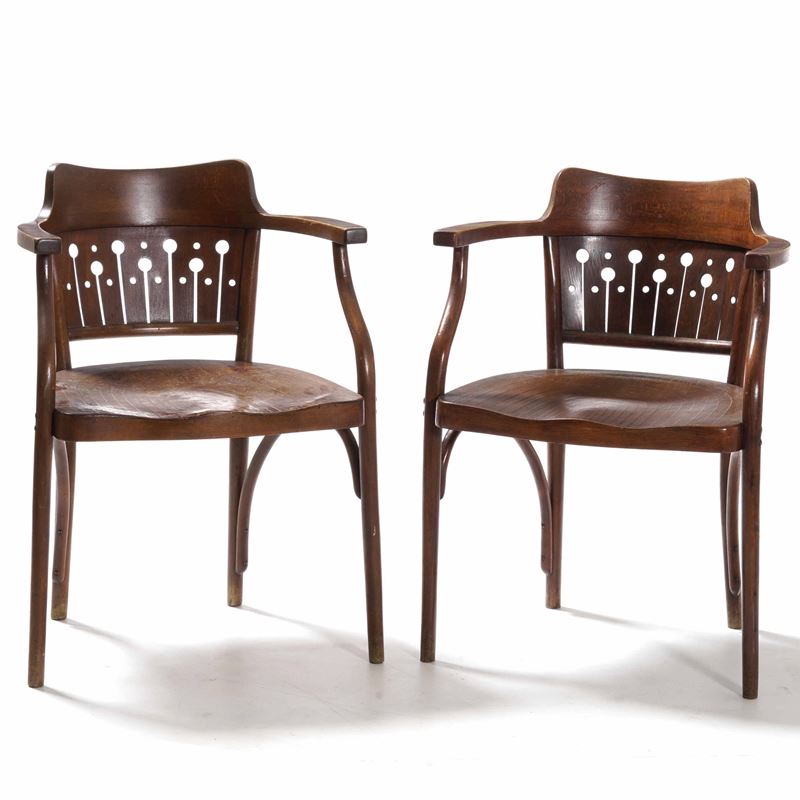 Coppia di sedie in legno  - Auction Antique - Cambi Casa d'Aste
