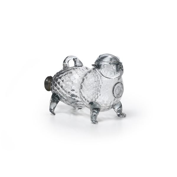 Maialino porta profumo in vetro