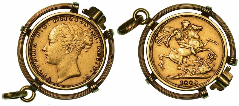 REGNO UNITO. VICTORIA, 1837-1901. Sovereign 1884.  - Auction Numismatics - I - Cambi Casa d'Aste