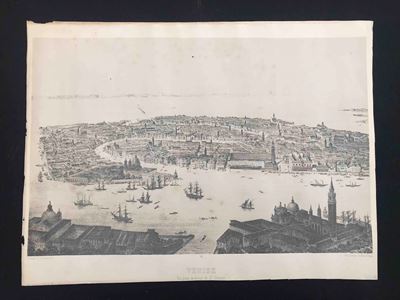 Venezia - Alfred Guesdon (1808-1878) Riproduzione Fotografica: Vue Prise Au Dessus De St.giorgio,...