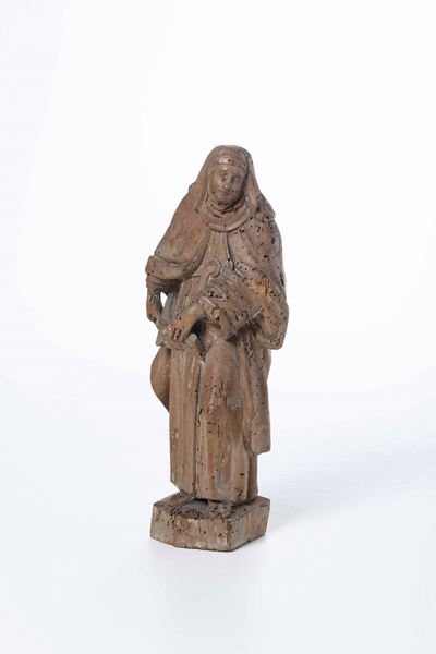 S.caterina. Legno Intagliato. Scultore Veneto o Austriaco XVIII Secolo