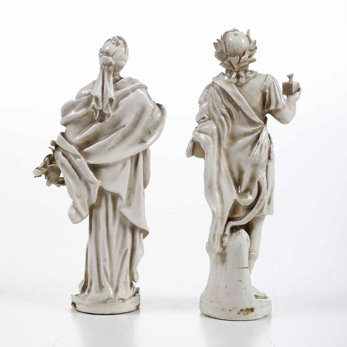 Coppia di Figurine.probabilmente Veneto, Fine XVIII Inizio XX Secolo