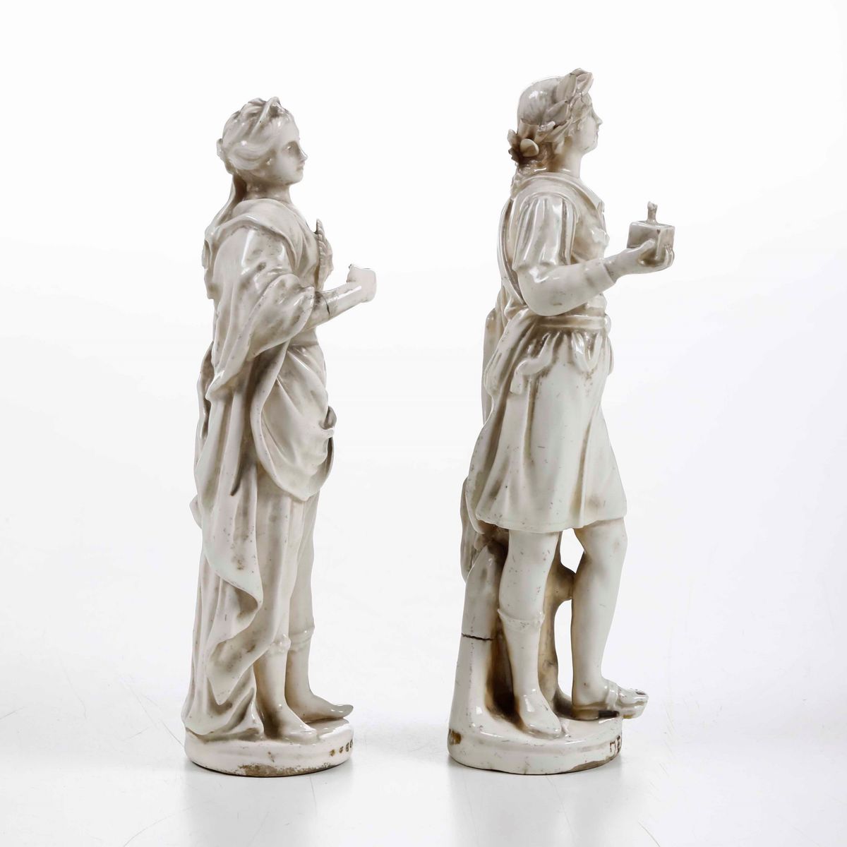 Coppia di Figurine.probabilmente Veneto, Fine XVIII Inizio XX Secolo