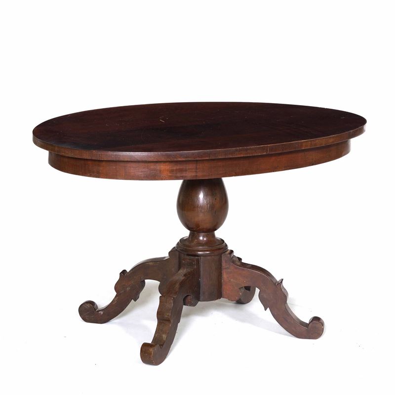 Tavolino ovale in mogano  - Auction Antique - Cambi Casa d'Aste