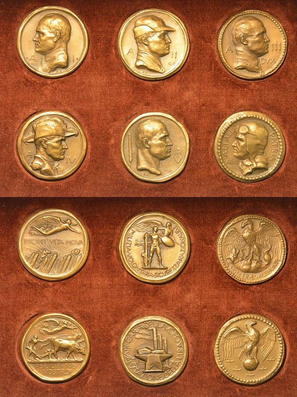 REGNO D'ITALIA - ERA FASCISTA, 1922-1943. Lotto di sei medaglie.