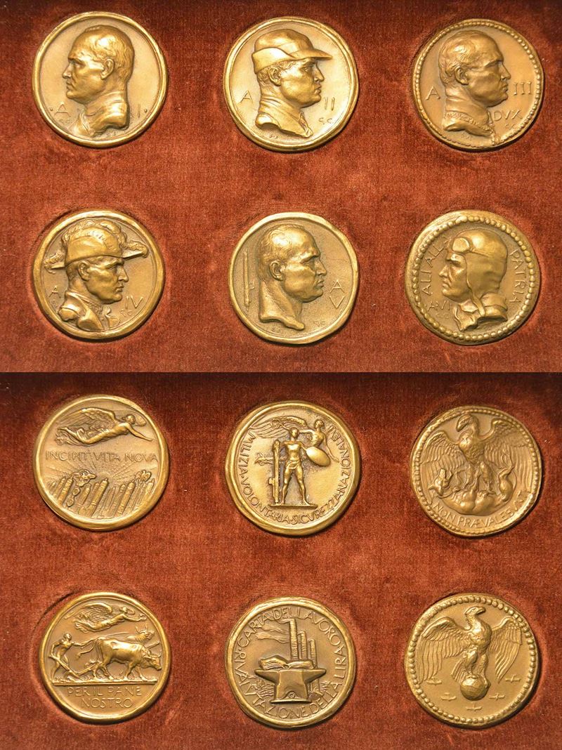 REGNO D'ITALIA - ERA FASCISTA, 1922-1943. Lotto di sei medaglie.  - Auction Numismatics - I - Cambi Casa d'Aste