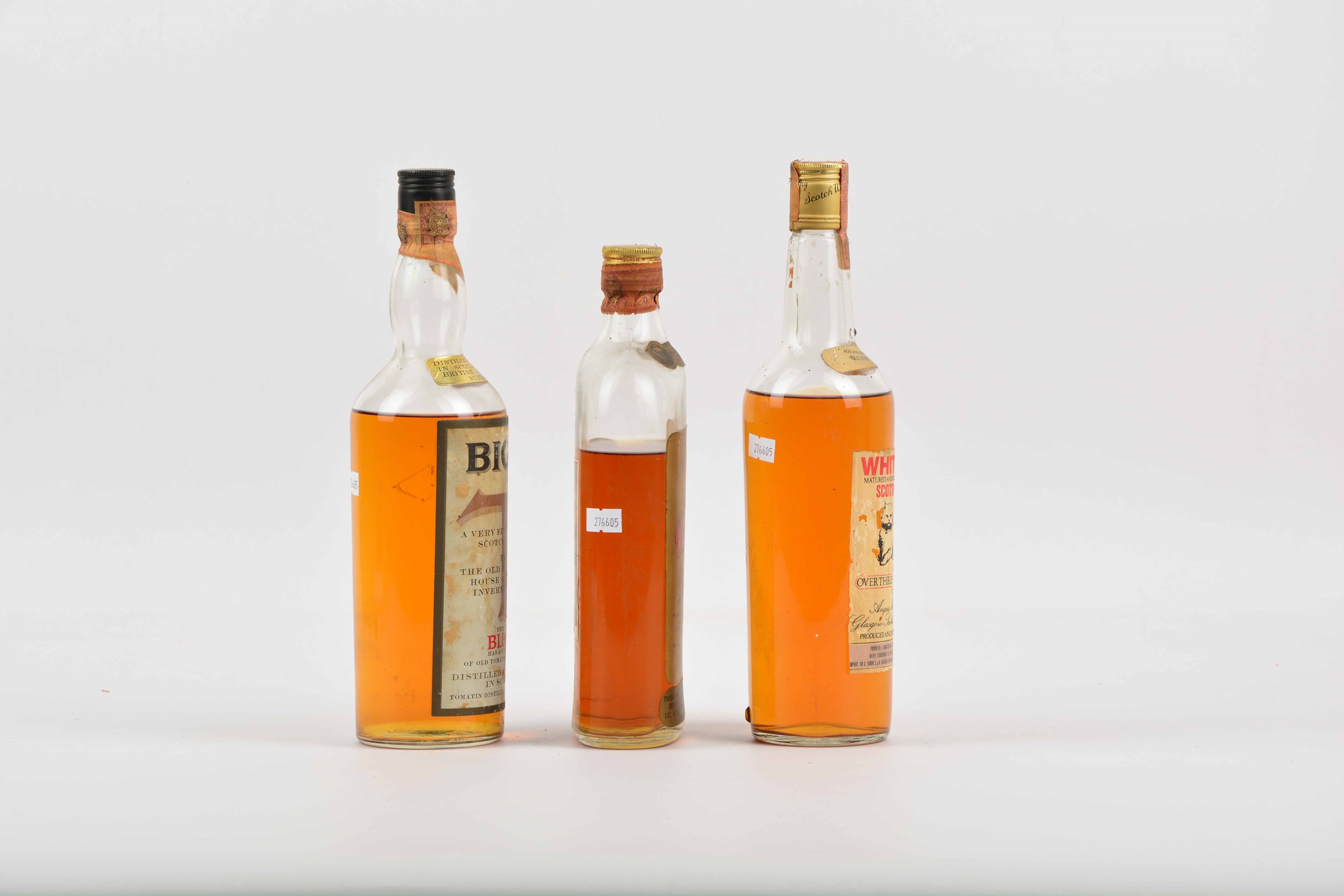 Big T, Red Hackle, White Cat, Scotch Whisky