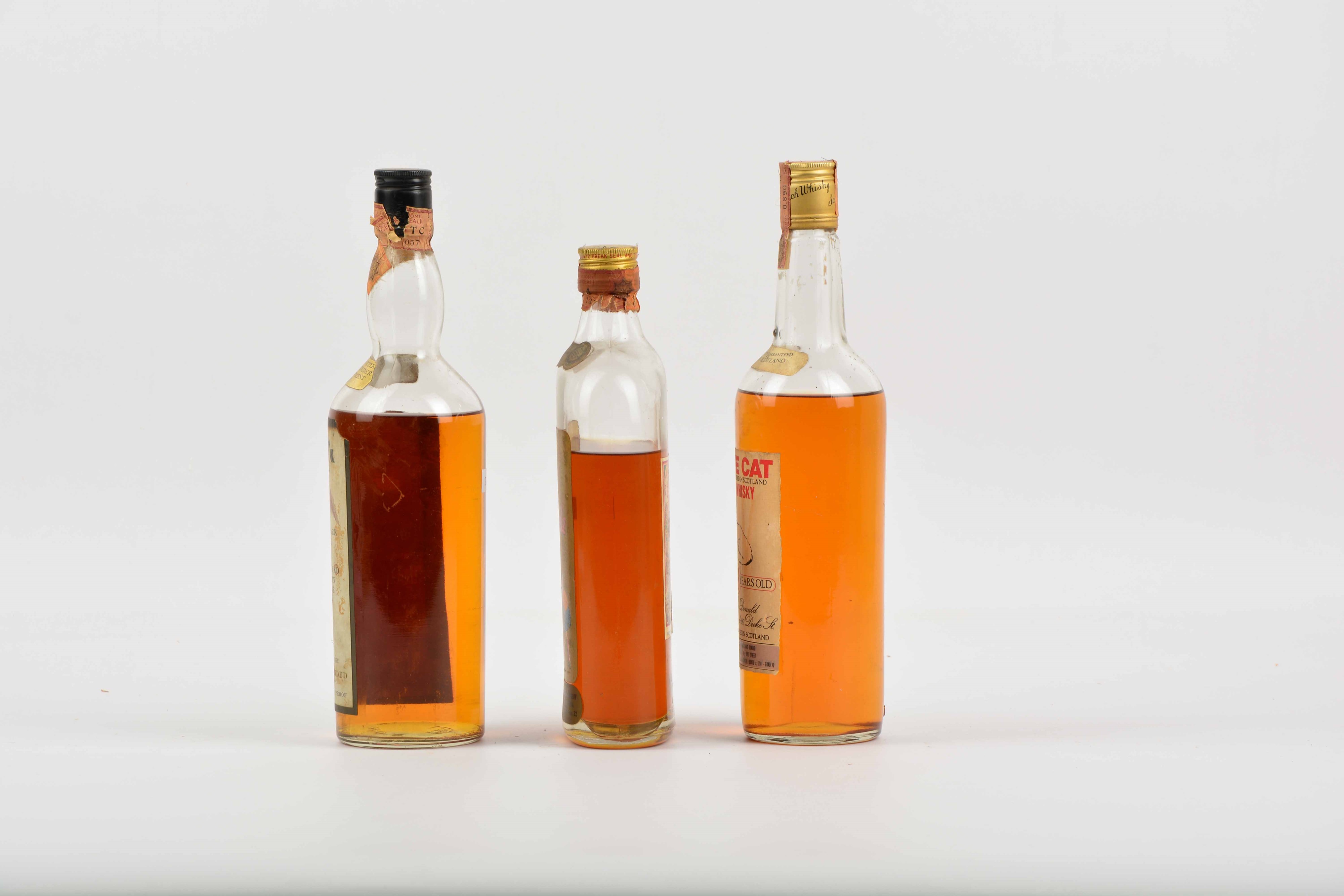 Big T, Red Hackle, White Cat, Scotch Whisky