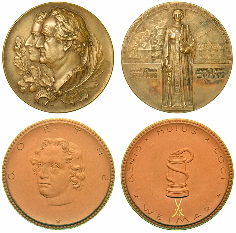 Lotto di due medaglie.  - Auction Numismatics - I - Cambi Casa d'Aste