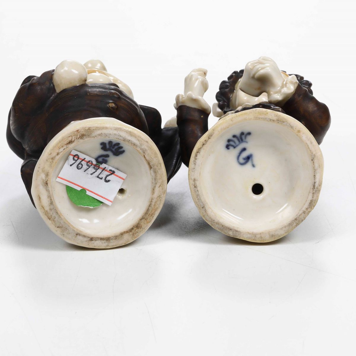 Coppia di Figurine Caricaturali.doccia, Manifattura Ginori, Seconda Metà del XIX Secolo.