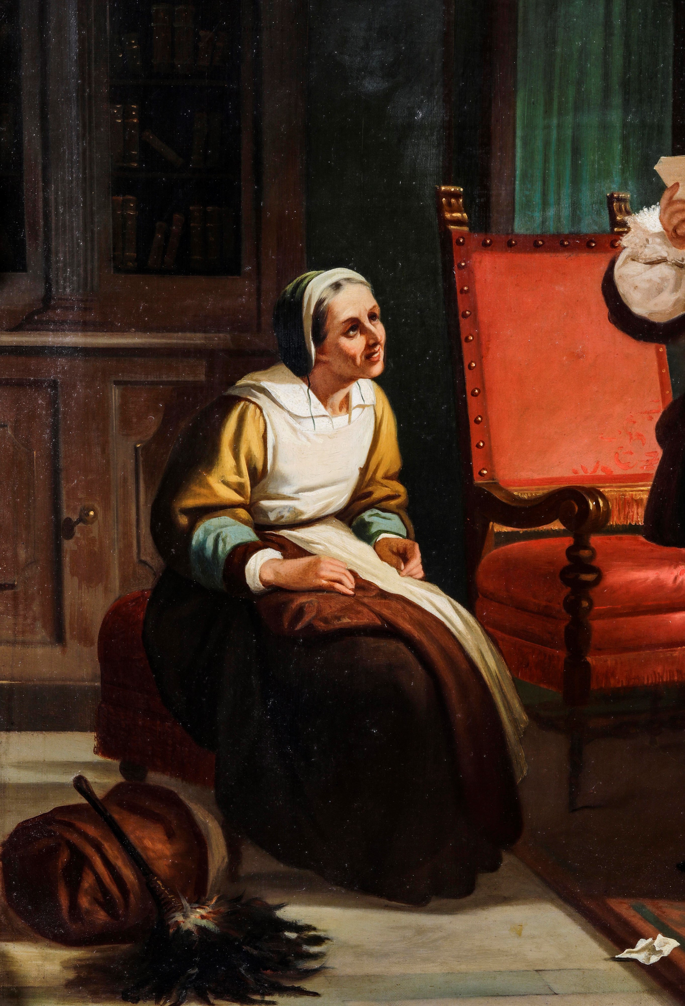 Annibale Gatti - Molière declama i versi, olio su tela