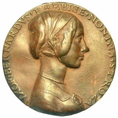 Firenze. Niccolò di Forzore Spinelli, 1430-1514. Medaglia Uniface in Terracotta. Non Coeva.