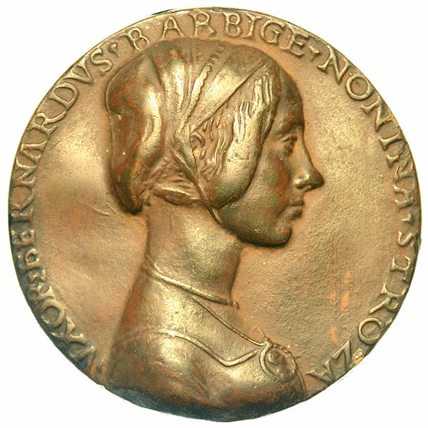 FIRENZE. NICCOLÒ DI FORZORE SPINELLI, 1430-1514. Medaglia uniface in terracotta. Non coeva.