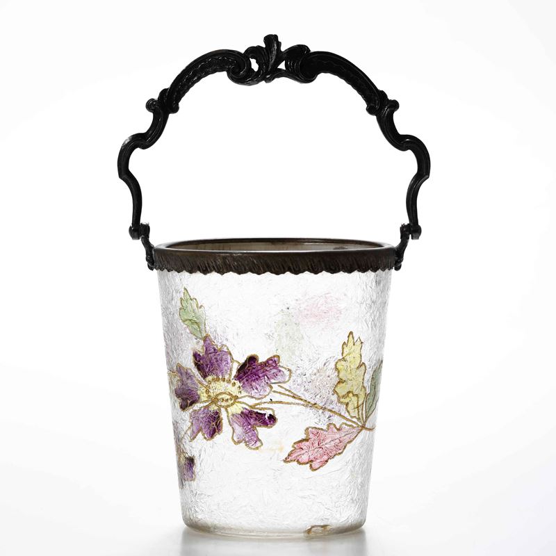 Secchiello da ghiaccio in vetro, periodo liberty  - Auction Antique April - Cambi Casa d'Aste