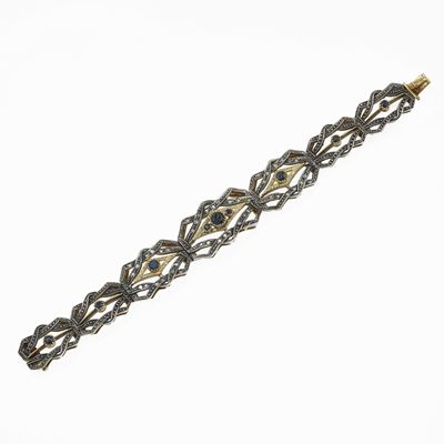 Bracciale con Zaffiri e Piccoli Diamanti